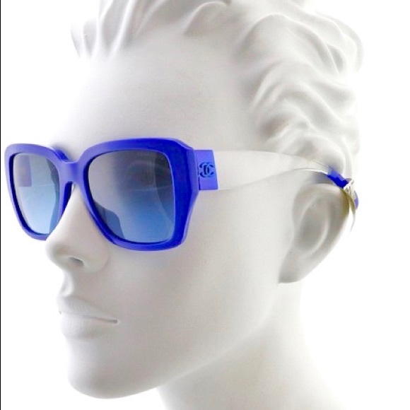 CHANEL Accessories - Authentic Chanel Cobalt Blue Sunglasses